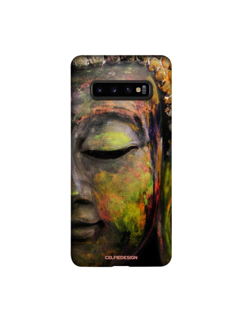 

CelfieDesign Buddha Art Samsung Galaxy S10 Plus Slim Back Case, Yellow