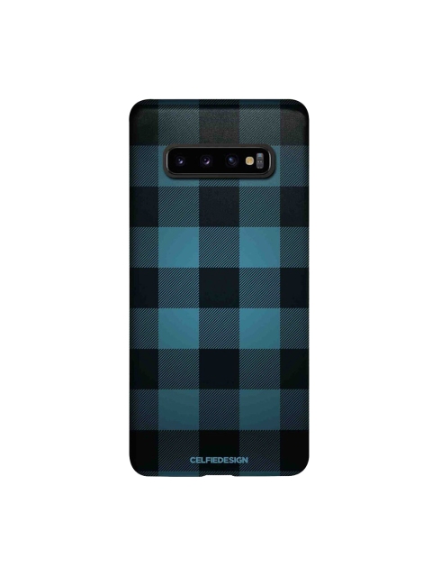 

CelfieDesign Blue & Black Checkmate Samsung Galaxy S10 Plus Slim Back Case