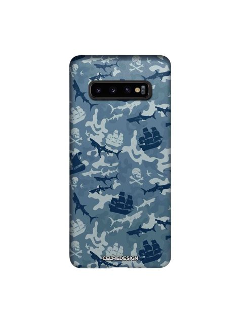 

CelfieDesign Blue & Grey Pirates Pattern Samsung Glaxy S10 Plus Back Case