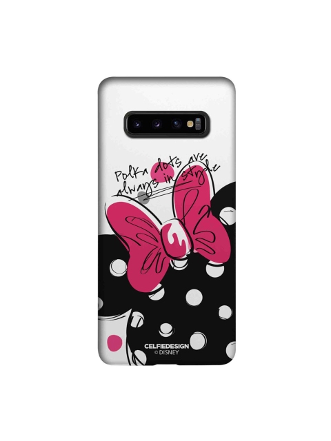 

CelfieDesign White & Black Polka Minnie Samsung Galaxy S10 Plus Slim Back Case