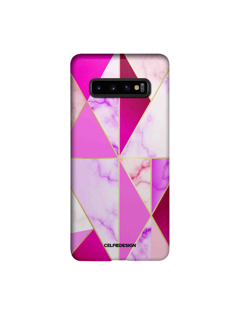 

CelfieDesign Pink & Purple Marble Crush Samsung Galaxy S10 Plus Slim Back Case