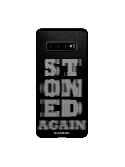 

CelfieDesign Samsung S10 Plus Stoned Again Print Slim Back Case, Black