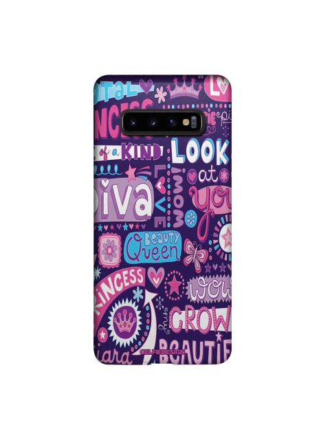 

CelfieDesign Purple & White Diva Diaries Printed Samsung Galaxy S10 Plus Slim Back Case