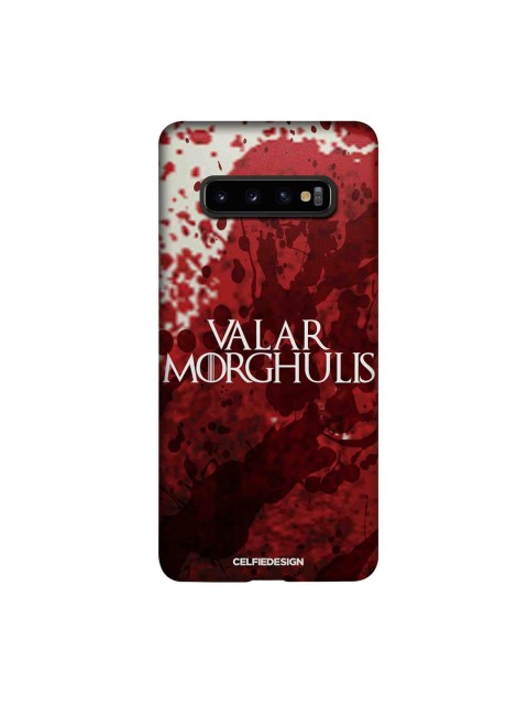 

CelfieDesign Red & White Valar Morghulis Slim Back Case for Samsung S10 Plus