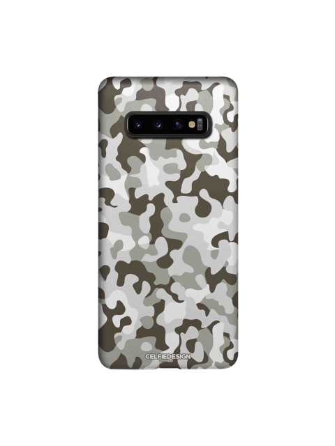 

CelfieDesign White & Grey Camo Samsung Galaxy S10 Plus Slim Back Case