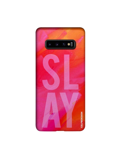 

CelfieDesign Pink & Orange Slay Printed Samsung Galaxy S10 Plus Slim Back Case