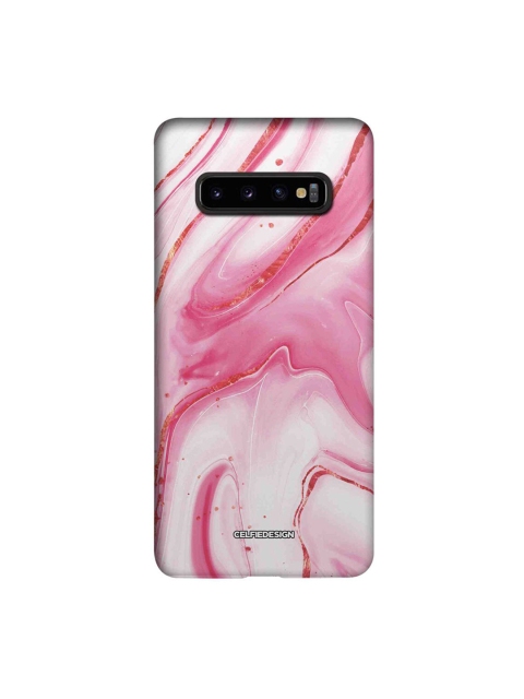 

CelfieDesign Samsung S10 Plus Marble Print Slim Back Case, Pink