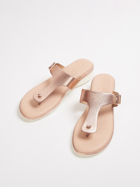 

CODE by Lifestyle Women Beige T-Strap Flats