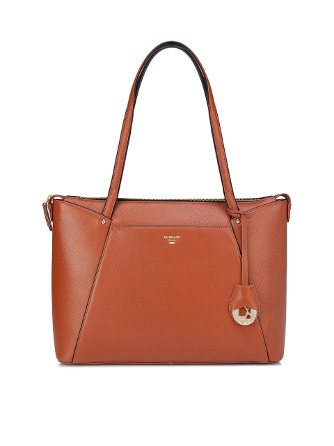 

Da Milano Orange Leather Shopper Shoulder Bag