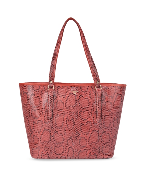 

Da Milano Pink Textured Leather Structured Shoulder Bag
