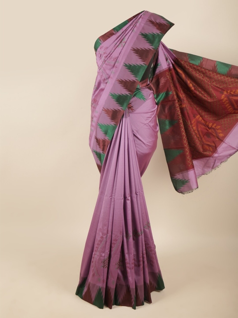 

Pothys Lavender & Green Woven Design Art Silk Saree