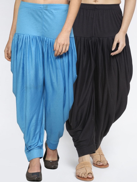 

GRACIT Woman Pack of 2 Black & Blue Salwar