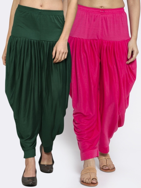 

GRACIT Women Pack Of 2 Solid Salwars, Pink