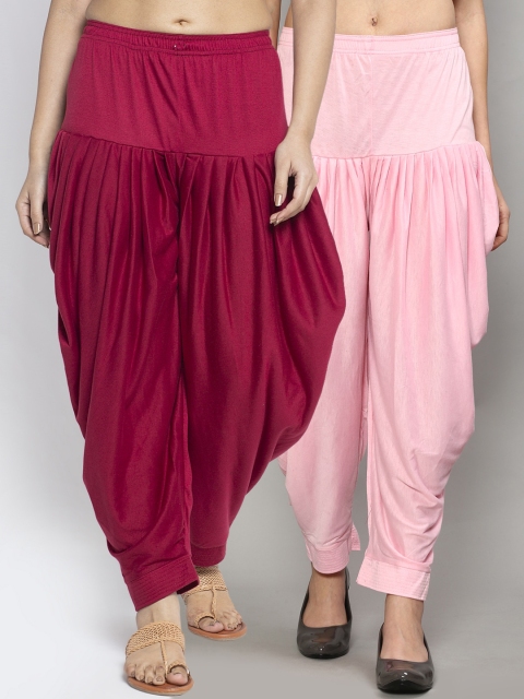 

GRACIT Women Set Of 2 Solid Salwar, Pink
