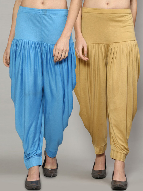 

GRACIT Women Set Of 2 Solid Salwar, Beige