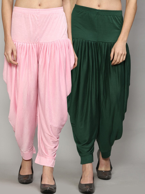 

GRACIT Woman Light Pink & Green Salwar