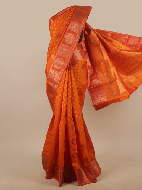 

Pothys Orange Woven Design Zari Art Silk Saree