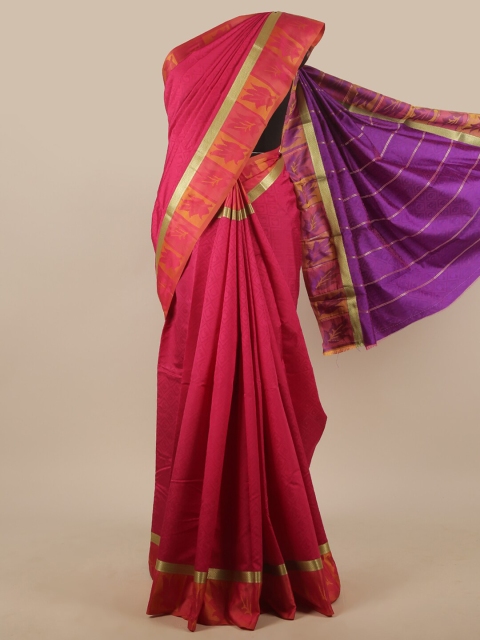 

Pothys Pink & Purple Woven Design Zari Art Silk Saree