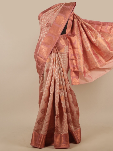 

Pothys Mauve & Copper-Toned Woven Design Zari Art Silk Saree