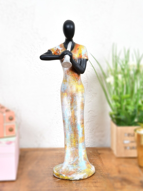 

Clasiko Black & Beige Statue With Shehnai Showpiece