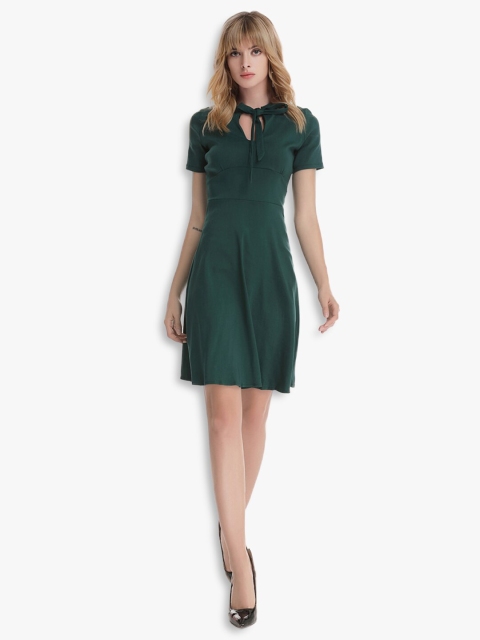 

JC Collection Women Green Sheath Dress