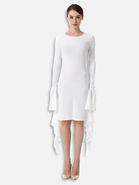 

JC Collection White A-Line Dress