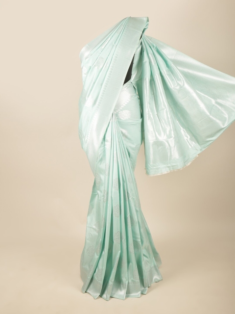 

Pothys Green Ethnic Motifs Woven Design Butter Silk Saree