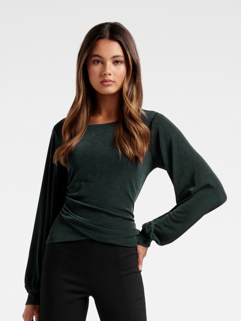 

Forever New Green Solid Top