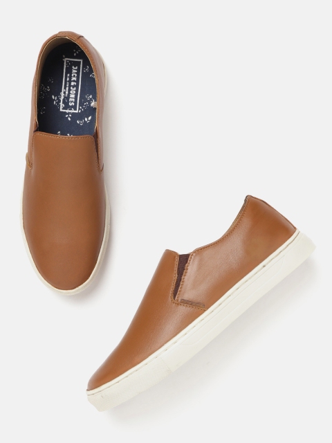

Jack & Jones Men Brown Slip-On Sneakers