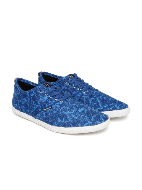 

Jack & Jones Men Blue Printed Spider Sneakers