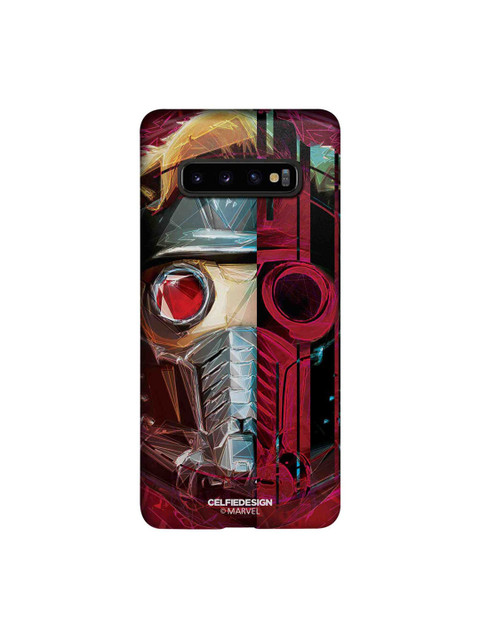

CelfieDesign Red & Silver-Toned Grunge Suit StarLord Samsung Galaxy S10 Plus Slim Back Case
