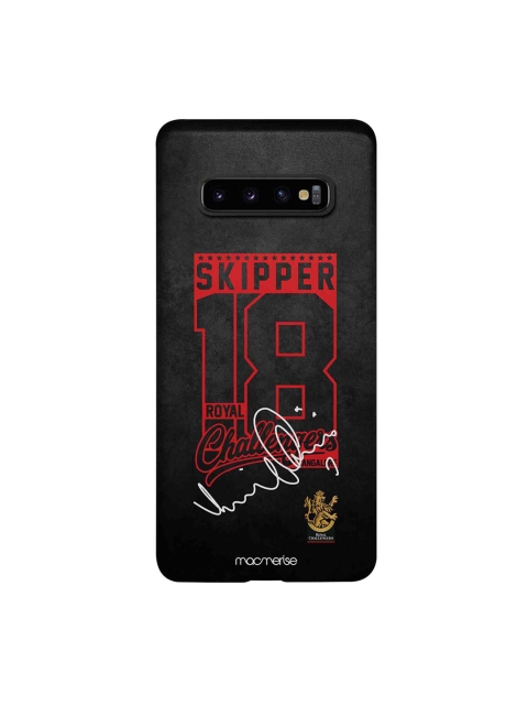 

CelfieDesign Black & Red Autograph Virat Samsung Galaxy S10 Plus Slim Back Case