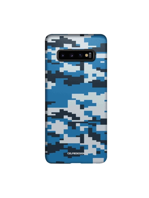 

CelfieDesign Blue & White Camo Pixel Cerulean Samsung Galaxy S10 Plus Slim Back Case