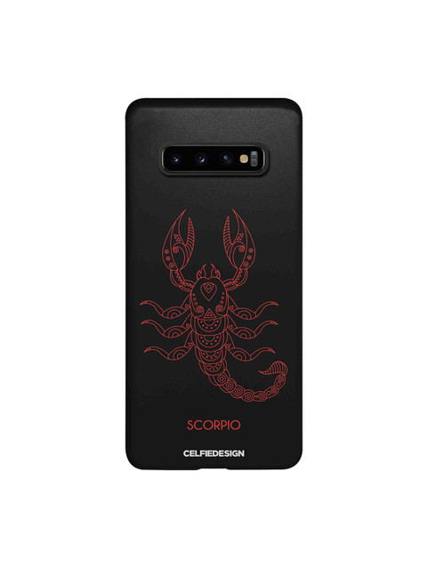 

CelfieDesign Black & Red Scorpio Samsung Galaxy S10 Plus Slim Back Case