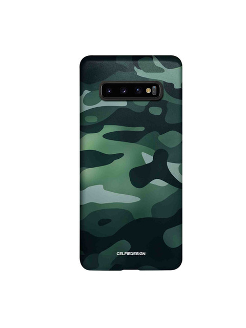 

CelfieDesign Green Camo Printed Samsung Galaxy S10 Plus Slim Back Case