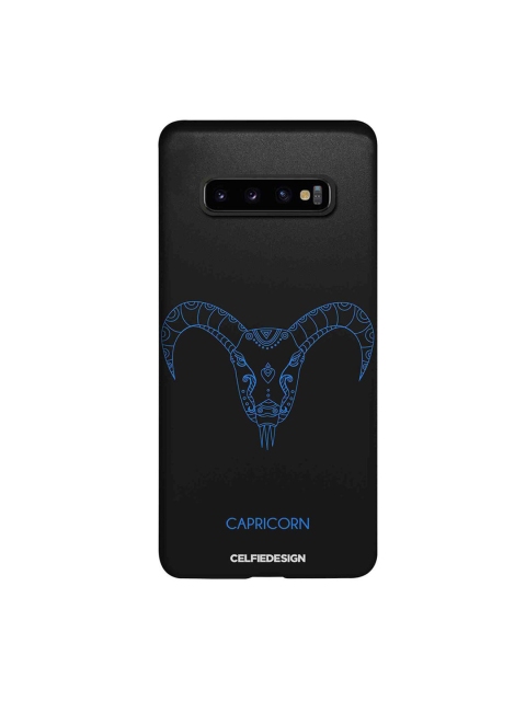 

CelfieDesign Multi-coloured Capricorn Samsung S10 Plus Slim Back Case, Black