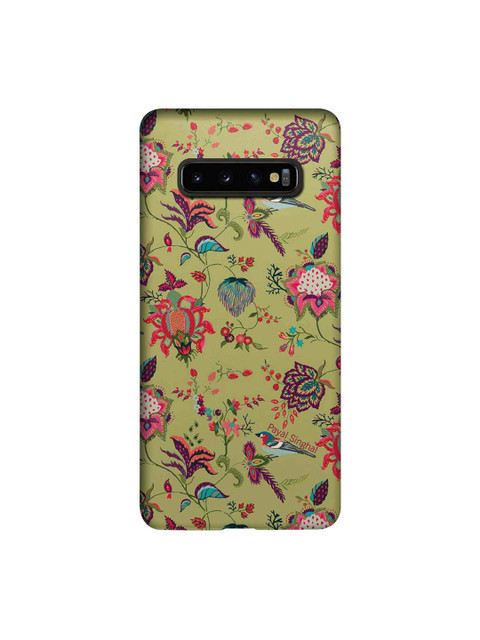 

CelfieDesign Beige & Red Payal Singhal Chidiya Olive Samsung Galaxy S10 Plus Slim Back Case