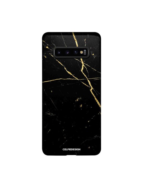

CelfieDesign Black Marble Black Onyx Samsung Galaxy S10 Plus Slim Back Case