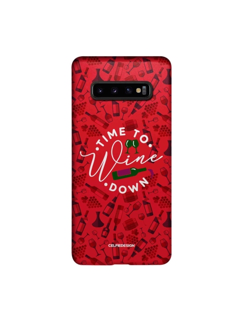 

CelfieDesign Red & White Graphic Printed Samsung Galaxy S10 Plus Slim Back Case