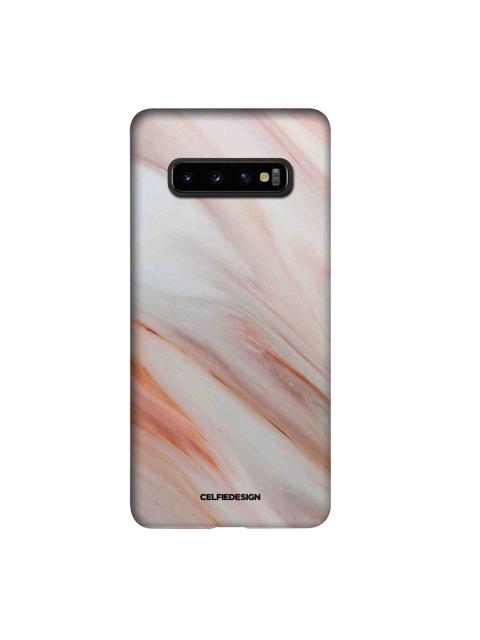 

CelfieDesign Pink & White Marble Rosa Levanto Slim Back Case for Samsung S10 Plus