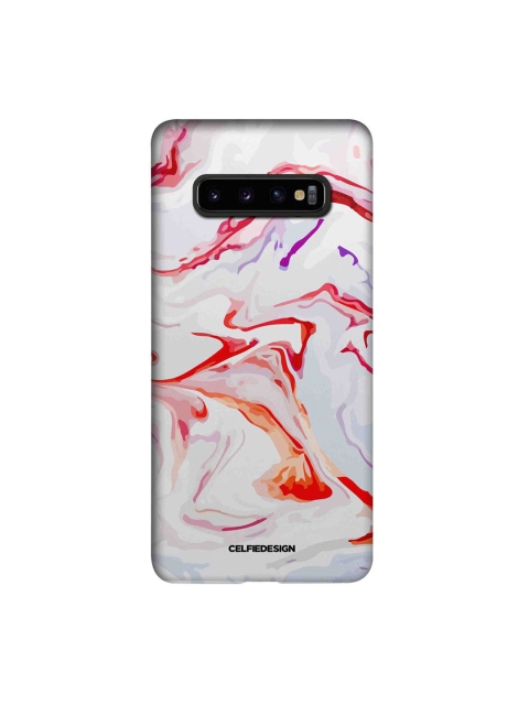 

CelfieDesign Multi-coloured Printed Plastic Samsung Galaxy S10 Plus Slim Back Case, White