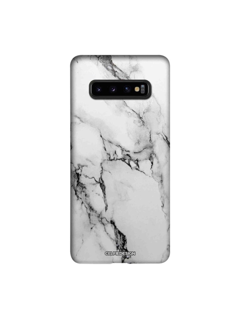 

CelfieDesign White & Black Marble Samsung Galaxy S10 Plus Slim Back Case