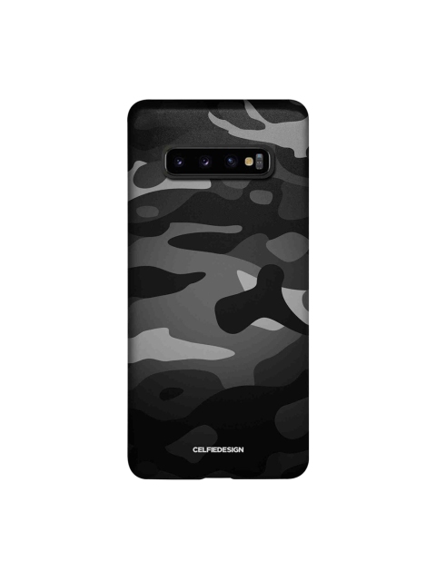 

CelfieDesign Black & Grey Camo Gunmetal Samsung Galaxy S10 Plus Slim Back Case