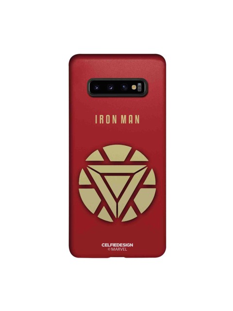 

CelfieDesign Red & Beige Minimalistic Ironman Printed Samsung Galaxy S10 Plus Slim Back Case