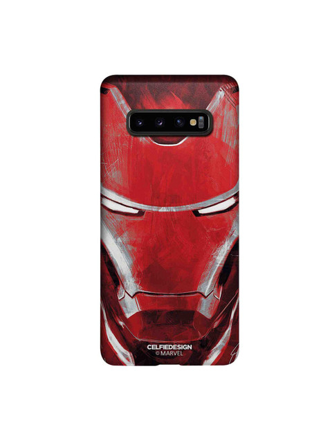 

CelfieDesign Red Charcoal Art Iron Man Samsung Glaxy S10 Plus Back Case
