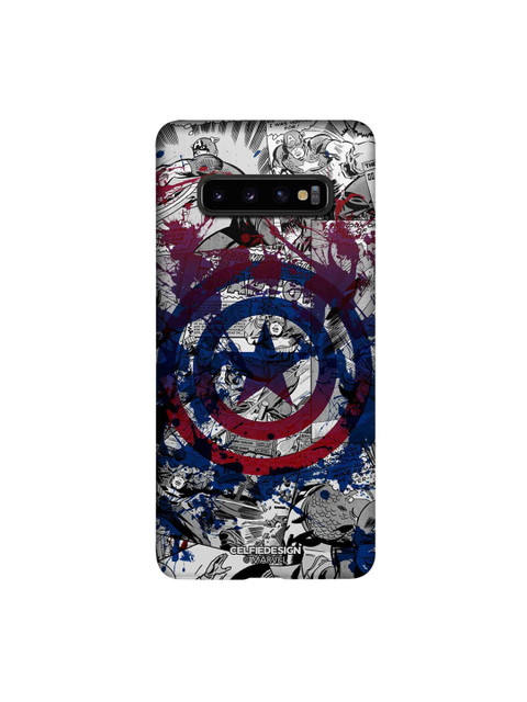 

CelfieDesign Blue & Red Splash Out Shield Samsung Galaxy S10 Plus Slim Back Case
