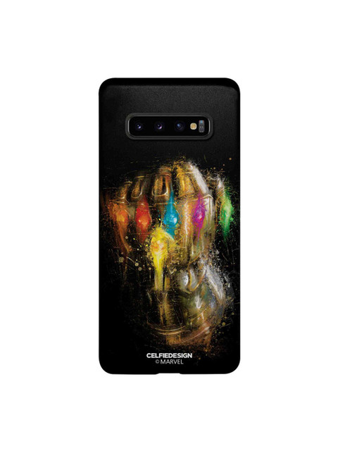 

CelfieDesign Black & Gold-Toned Thanos Gauntlet Samsung Galaxy S10 Plus Slim Back Case
