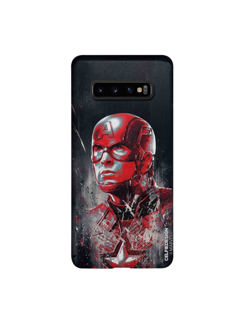 

CelfieDesign Red & Charcoal Art Captain America Samsung Galaxy S10 Plus Slim Back Case