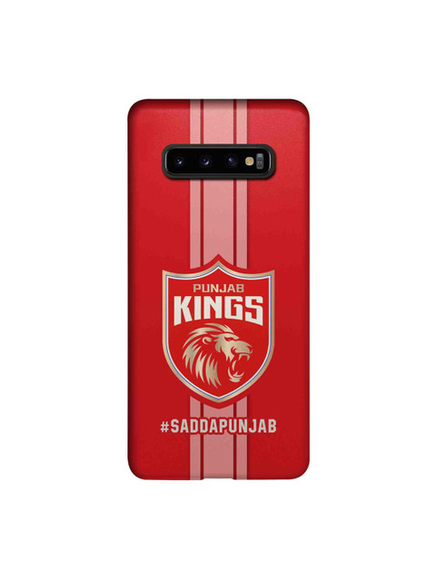 

CelfieDesign Red & Gold-Toned Punjab Kings Stripes Samsung Galaxy S10 Plus Slim Back Case