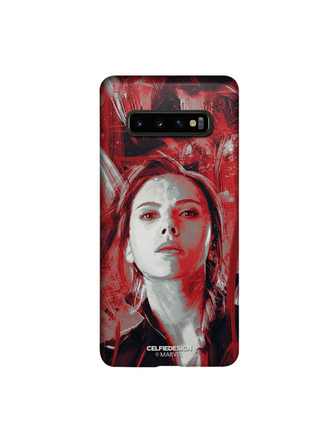 

CelfieDesign Red Charcoal Art Widow Samsung Galaxy S10 Plus Slim Back Case